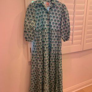 Blue Victoria Dunn Maxi Dress (XS)